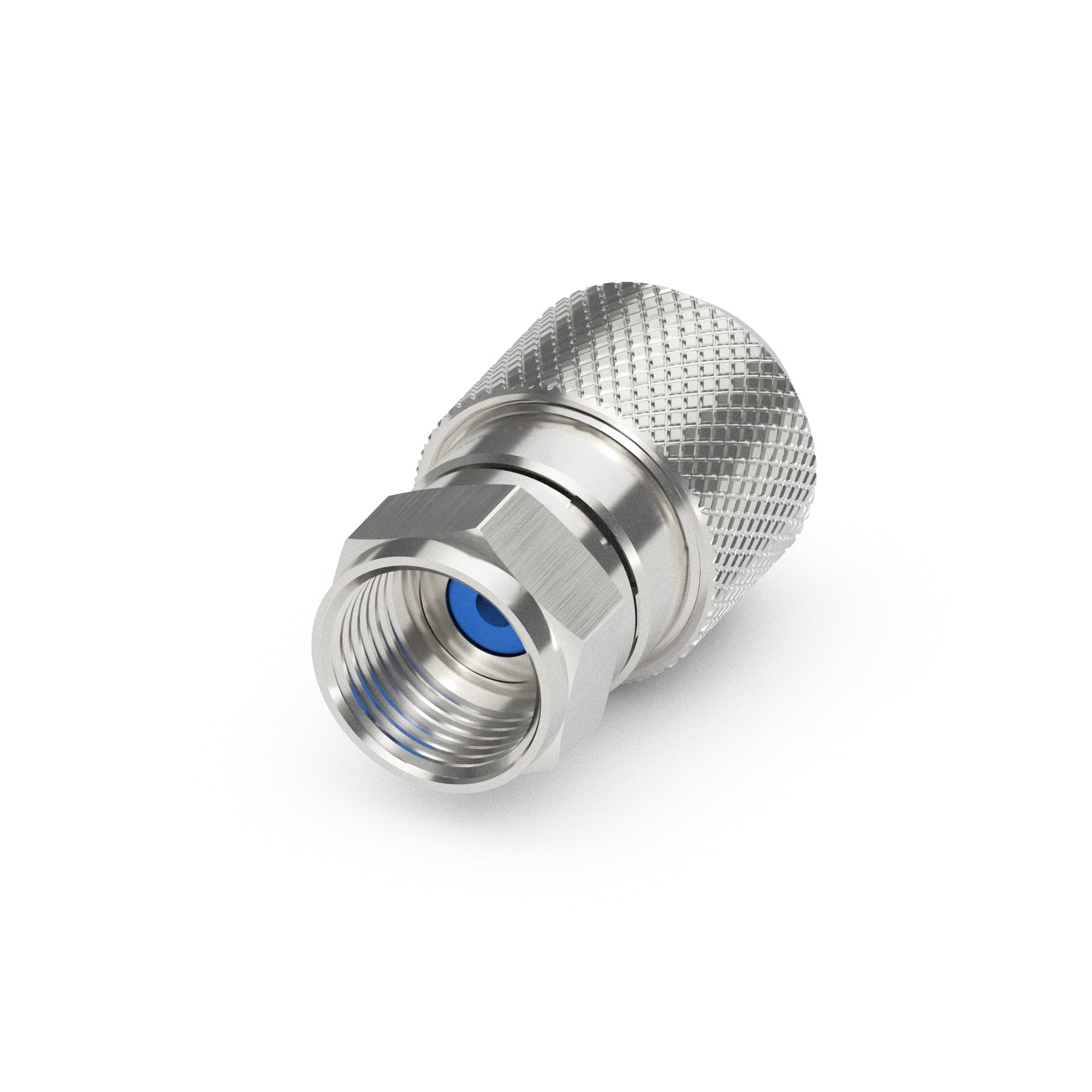 Sonero, F-Stecker für Sat-Kabel, Antennen-Kabel, Koaxial-Kabel mit ⌀ 6,5-7,5 mm, einfache Selbst-Konfektionierung, chrom, 4er-Set