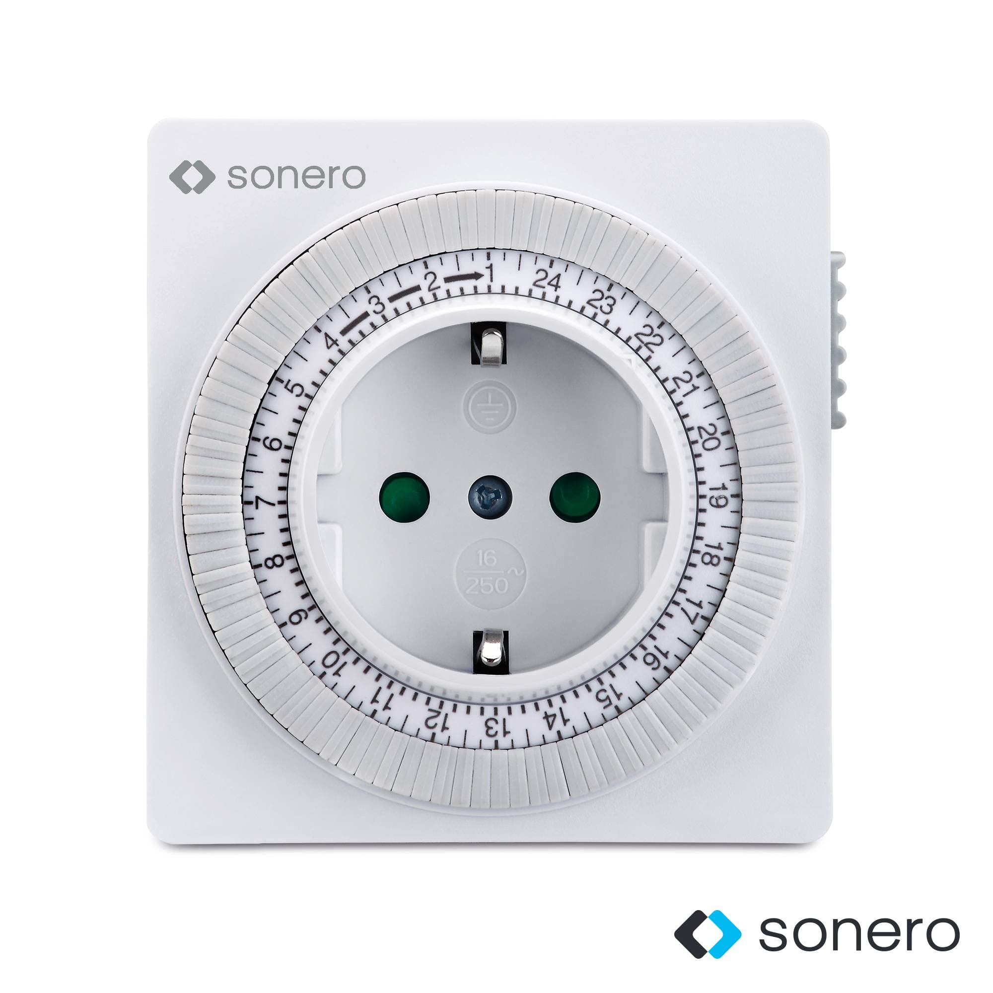 sonero Mechanische Zeitschaltuhr, IP20, 3500 Watt, weiß, 96 Segmente