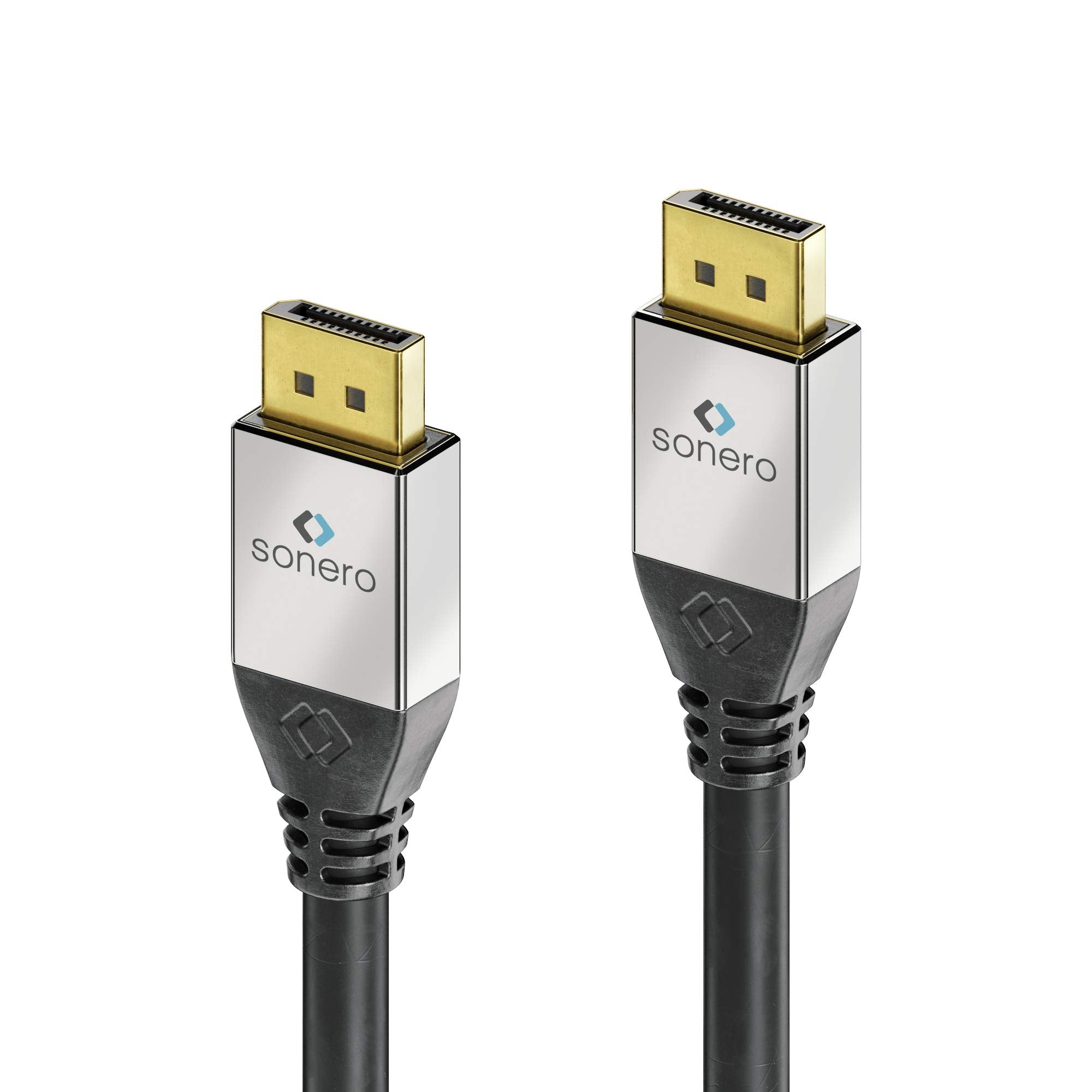 Sonero DisplayPort-Kabel Premium, 1 m, Stecker/Stecker, 4K, schwarz