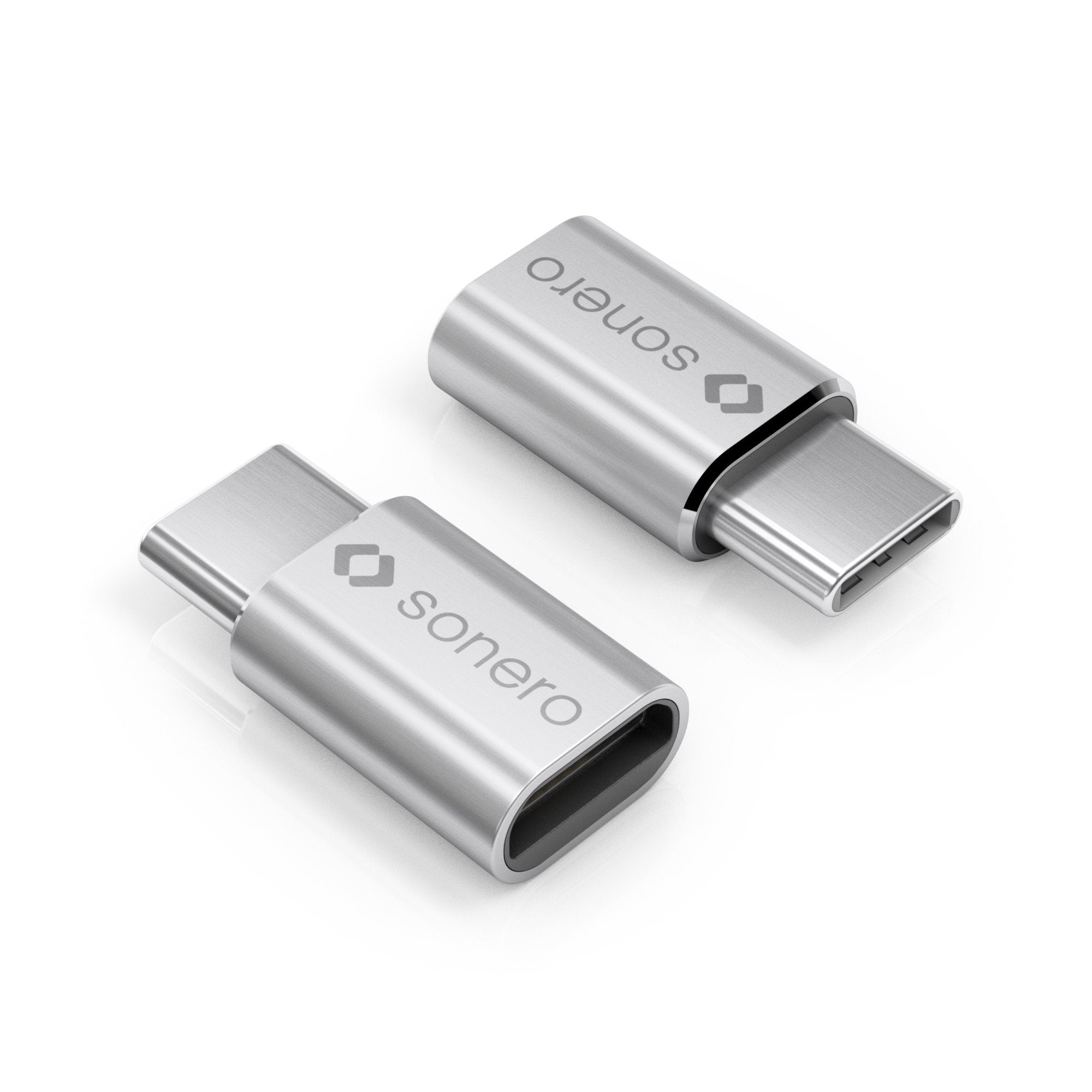 Sonero X-UA110 USB-Adapter (USB-C Stecker auf Micro USB-Buchse) alu/silber
