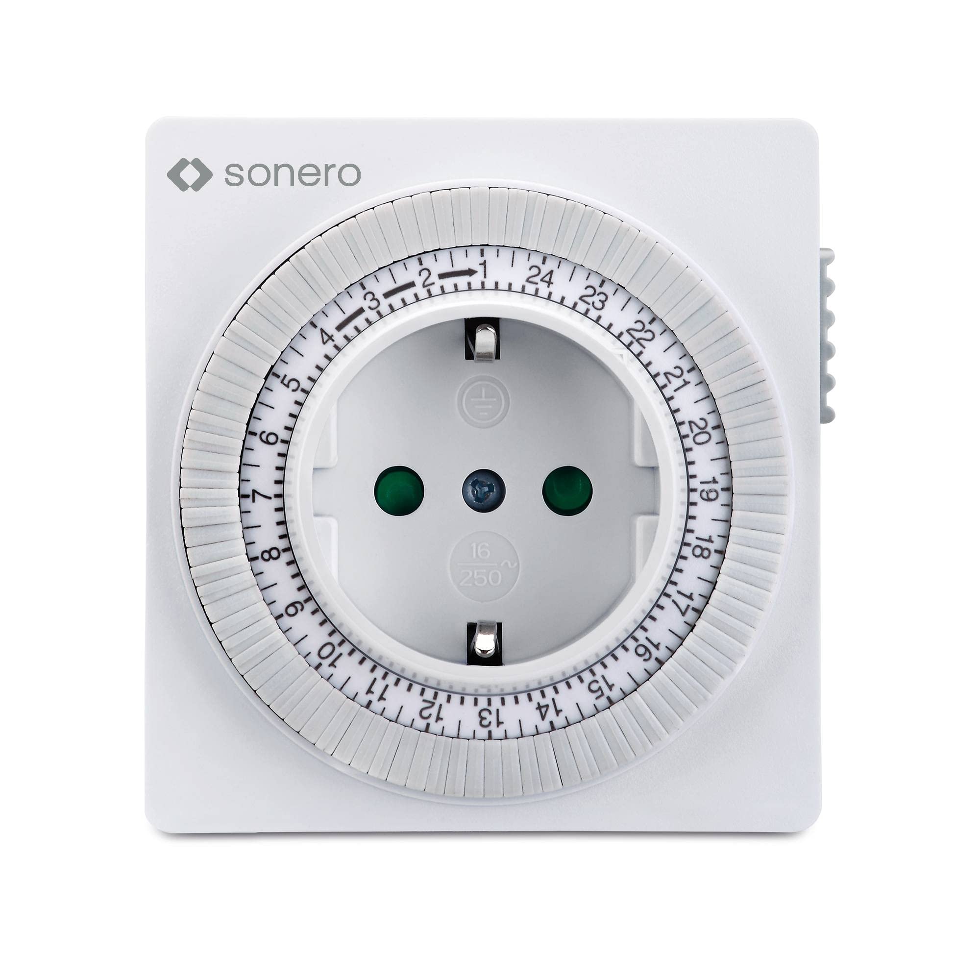 sonero Mechanische Zeitschaltuhr, IP20, 3500 Watt, weiß, 96 Segmente