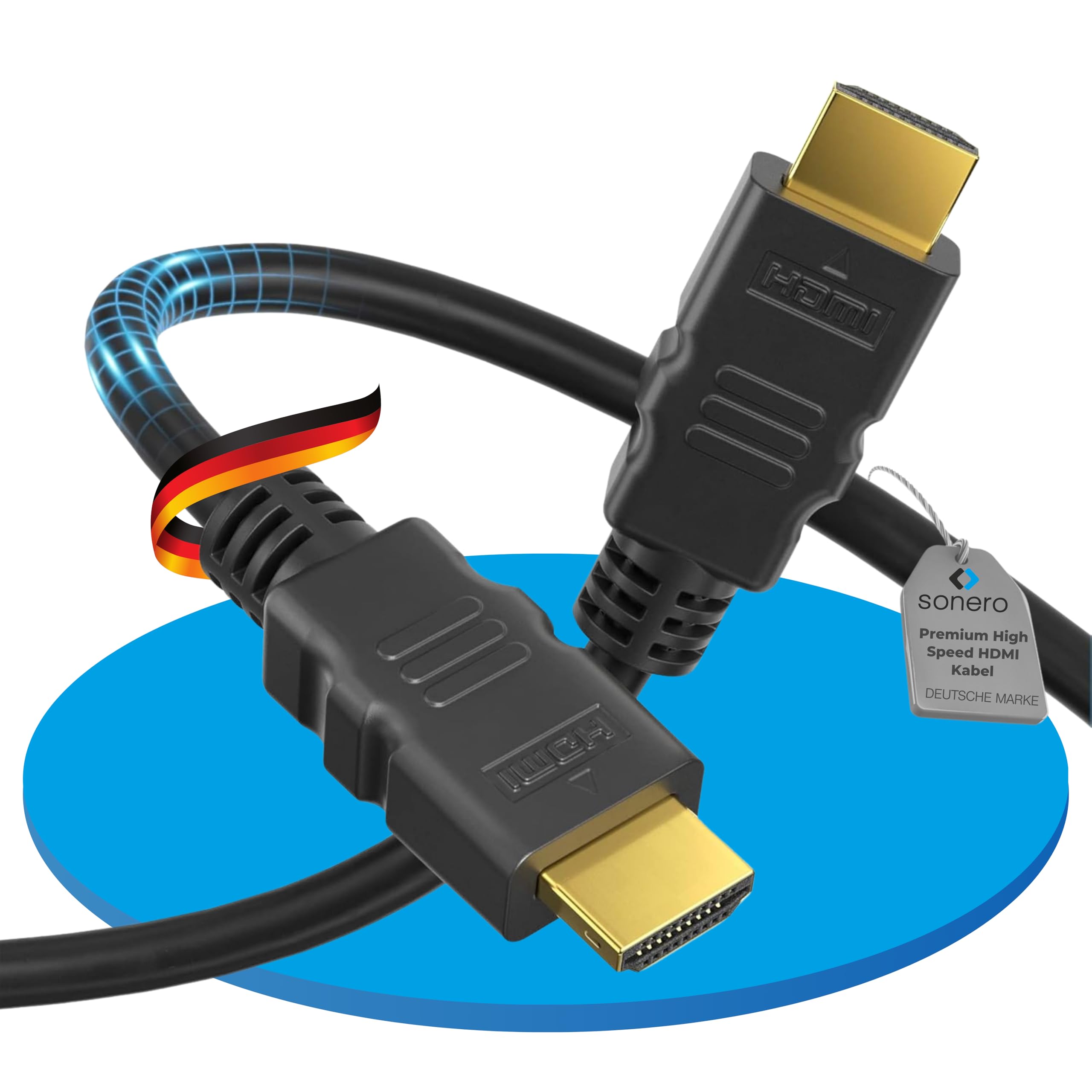 sonero Premium High Speed HDMI Kabel mit Ethernet - 1,00m