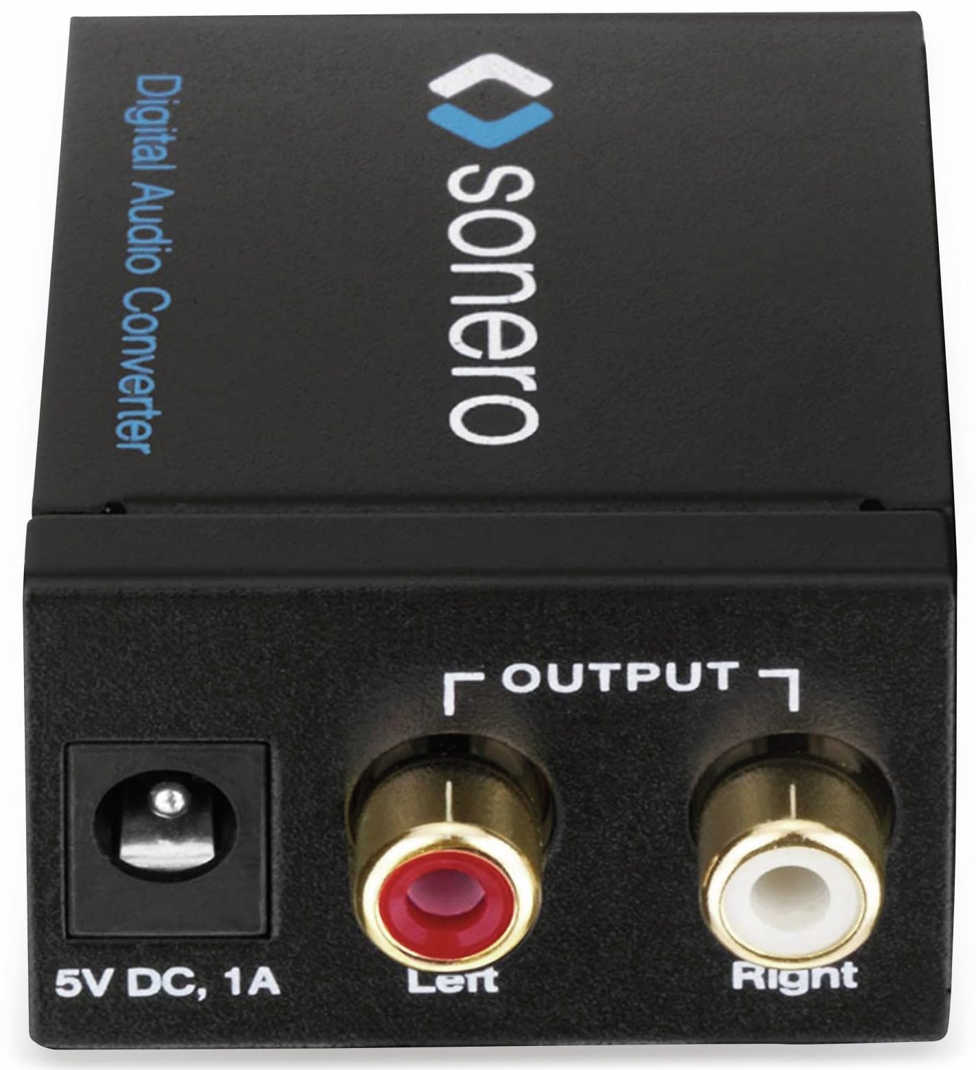 sonero AC010 Audio Digital/Analog Konverter Digital Audio (optisch/koaxial) auf 2X Cinch Stereo Audio (L/R)