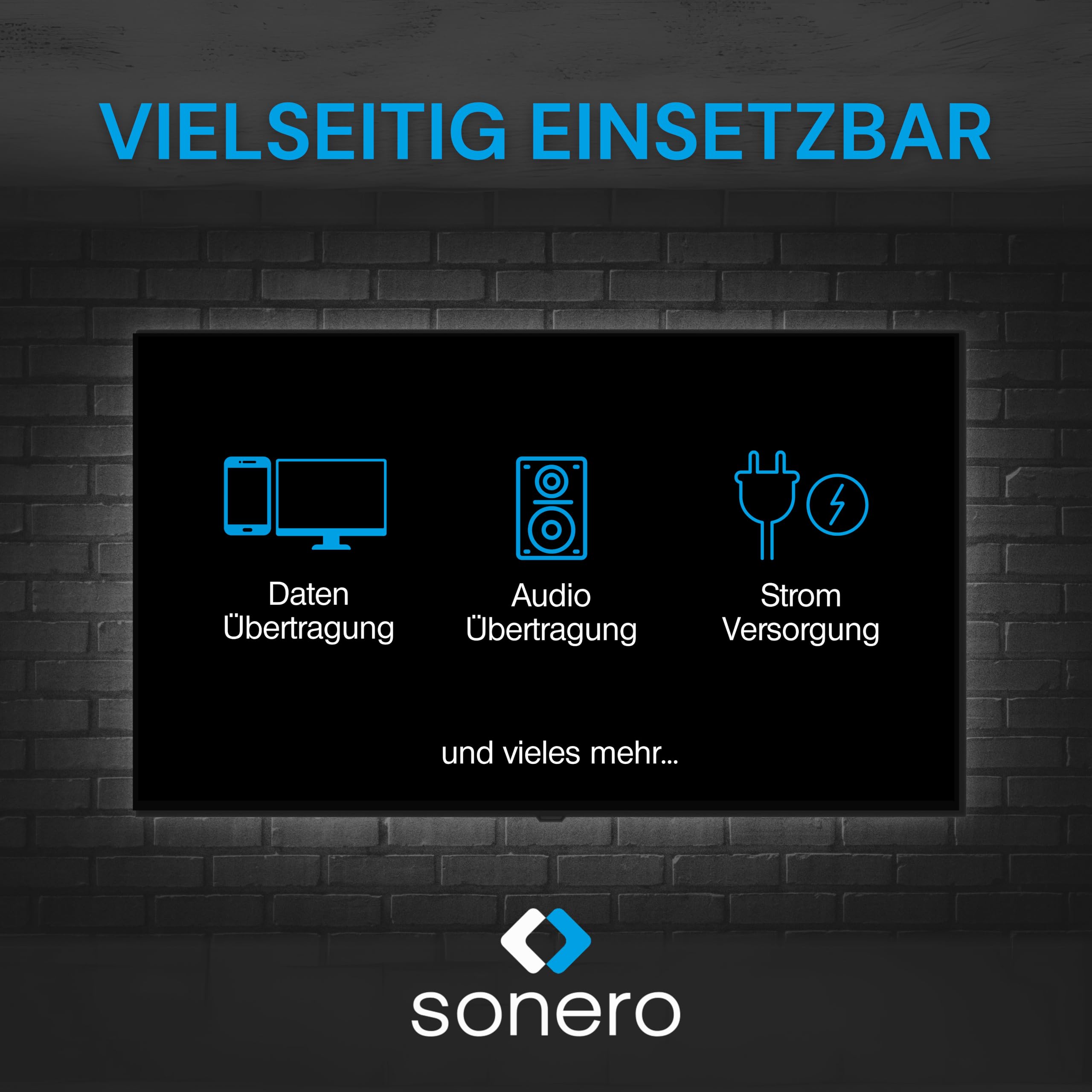 Sonero Micro USB auf USB-C Adapter, kompatibel mit Apple Geräten, OTG Unterstützung, Perfekt für e-Bikes geeignet, inkl. Schlaufe/Karabiner, Aluminium Gehäuse, schwarz