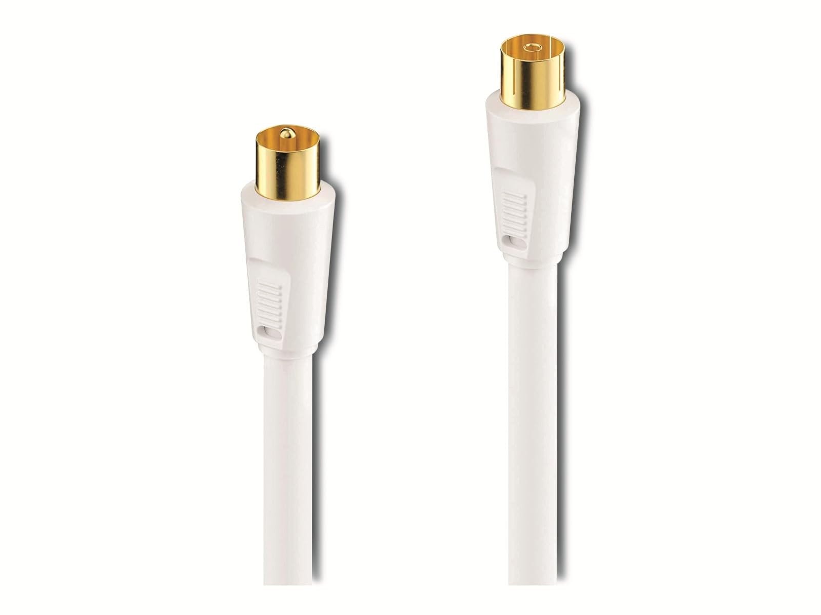 sonero Antennenkabel SAT Kabel Koaxialkabel Satelitenkabel mit Ferrite TV 4fach geschirmt, für HDTV, Receiver, Internet, Satelit, DAB, Radio, 5,0m