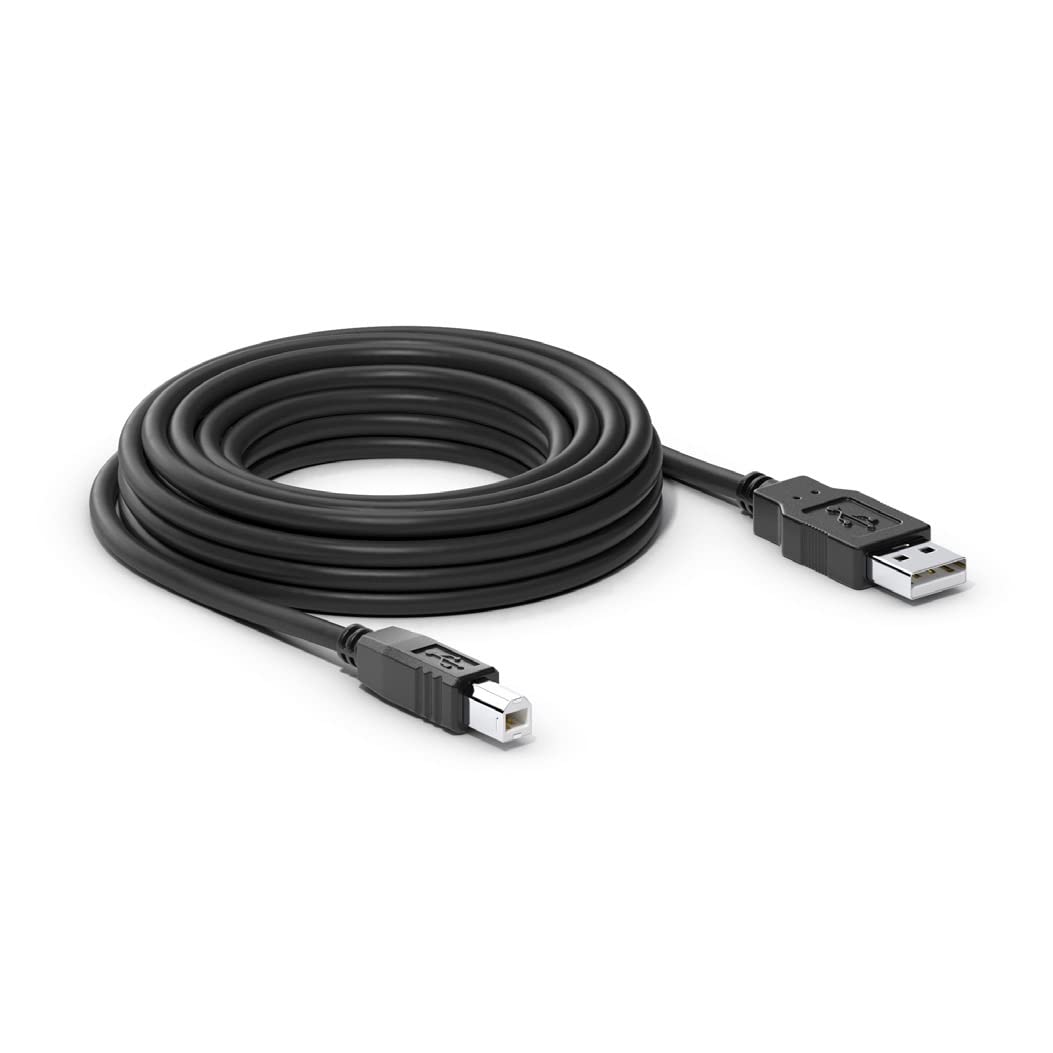 Sonero® USB 2.0 Kabel, Verbindungskabel, Druckerkabel, USB-A Stecker auf USB-B Stecker, 480 Mbit/s, 5.00m, schwarz