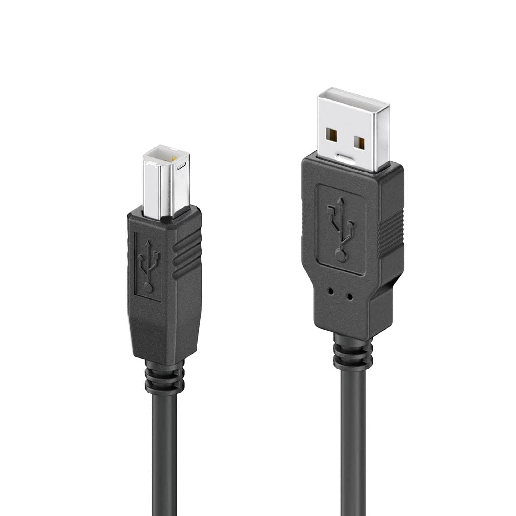 Sonero® USB 2.0 Kabel, aktives Verbindungskabel mit Signalverstärker, Druckerkabel, USB-A Stecker auf USB-B Stecker, 480 Mbit/s, 10.0m, schwarz