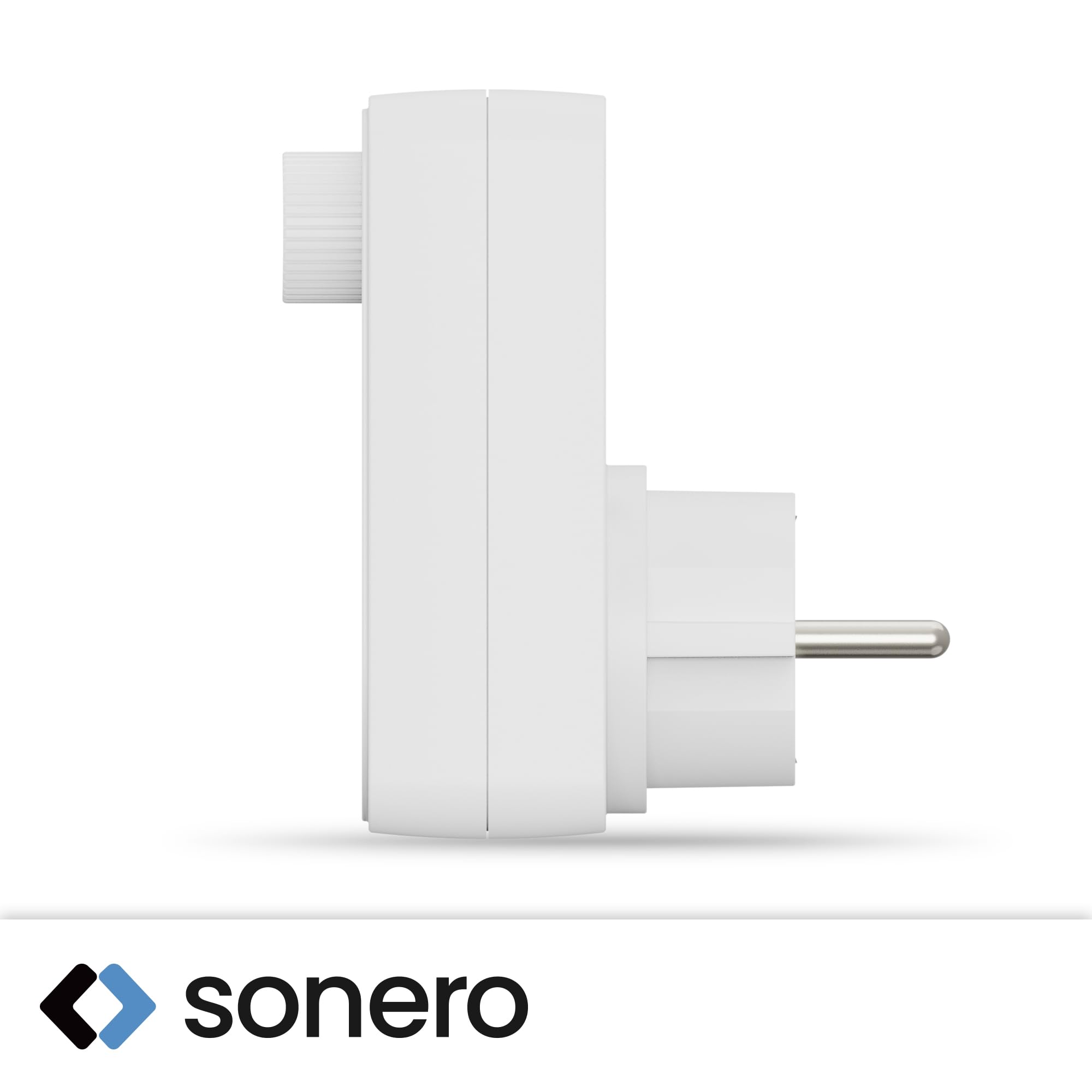 sonero Dimmer Steckdose, Steckdosendimmer Adapter mit Helligkeitsregler nur für dimmbare LED Lampen, Halogenlampen, Glühbrinen, weiß