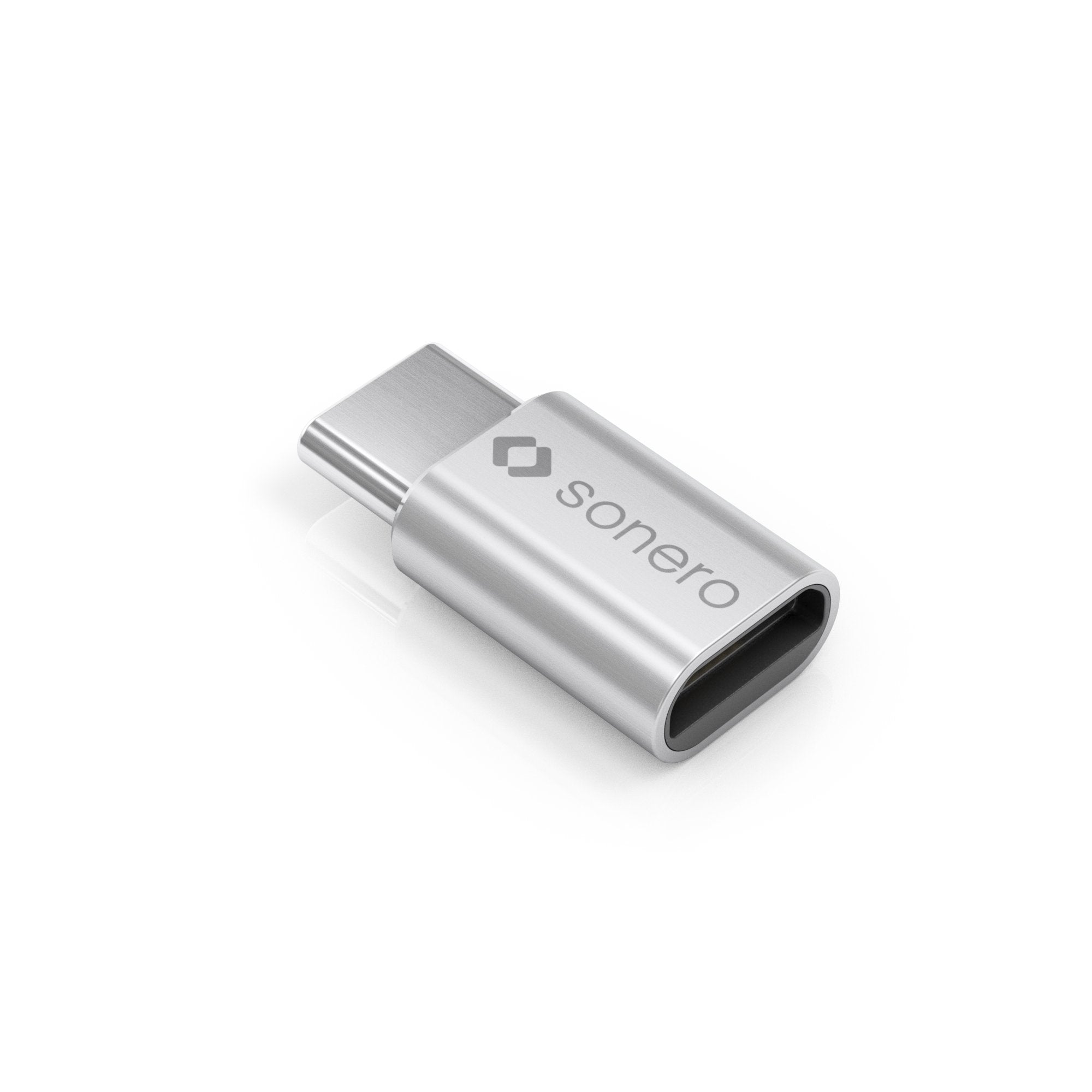 Sonero X-UA110 USB-Adapter (USB-C Stecker auf Micro USB-Buchse) alu/silber