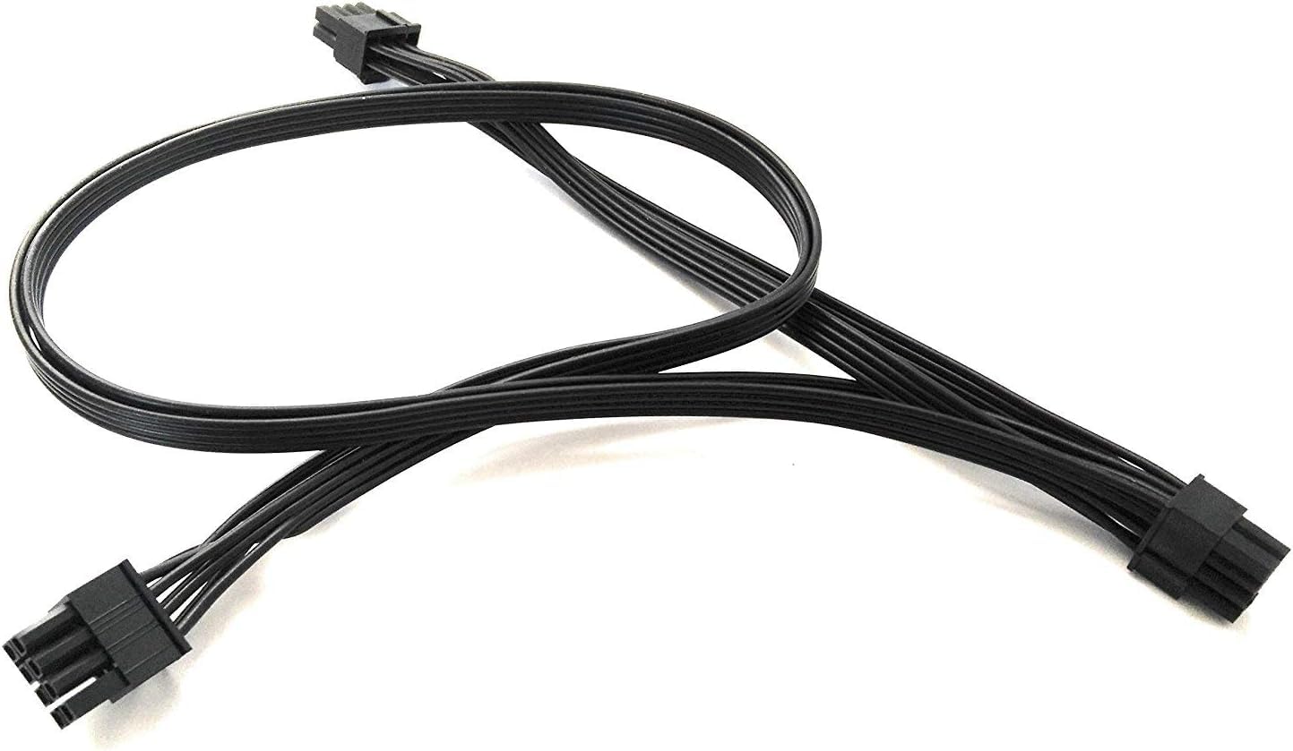 adaptare X-35118 Grafikkarten Stromadapter, 2x 6+2 PCle Stecker zu 8 Pin PCle Stecker, Schwarz, 0,60m