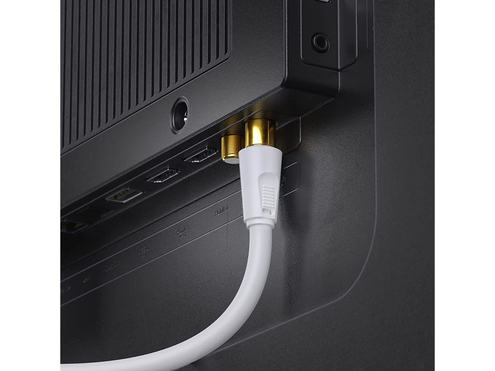 sonero Antennenkabel SAT Kabel Koaxialkabel Satelitenkabel mit Ferrite TV 4fach geschirmt, für HDTV, Receiver, Internet, Satelit, DAB, Radio, 10,0m