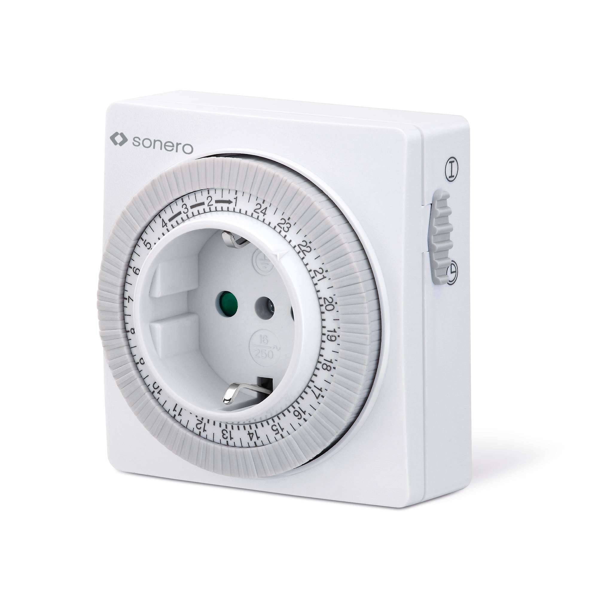 sonero Mechanische Zeitschaltuhr, IP20, 3500 Watt, weiß, 96 Segmente
