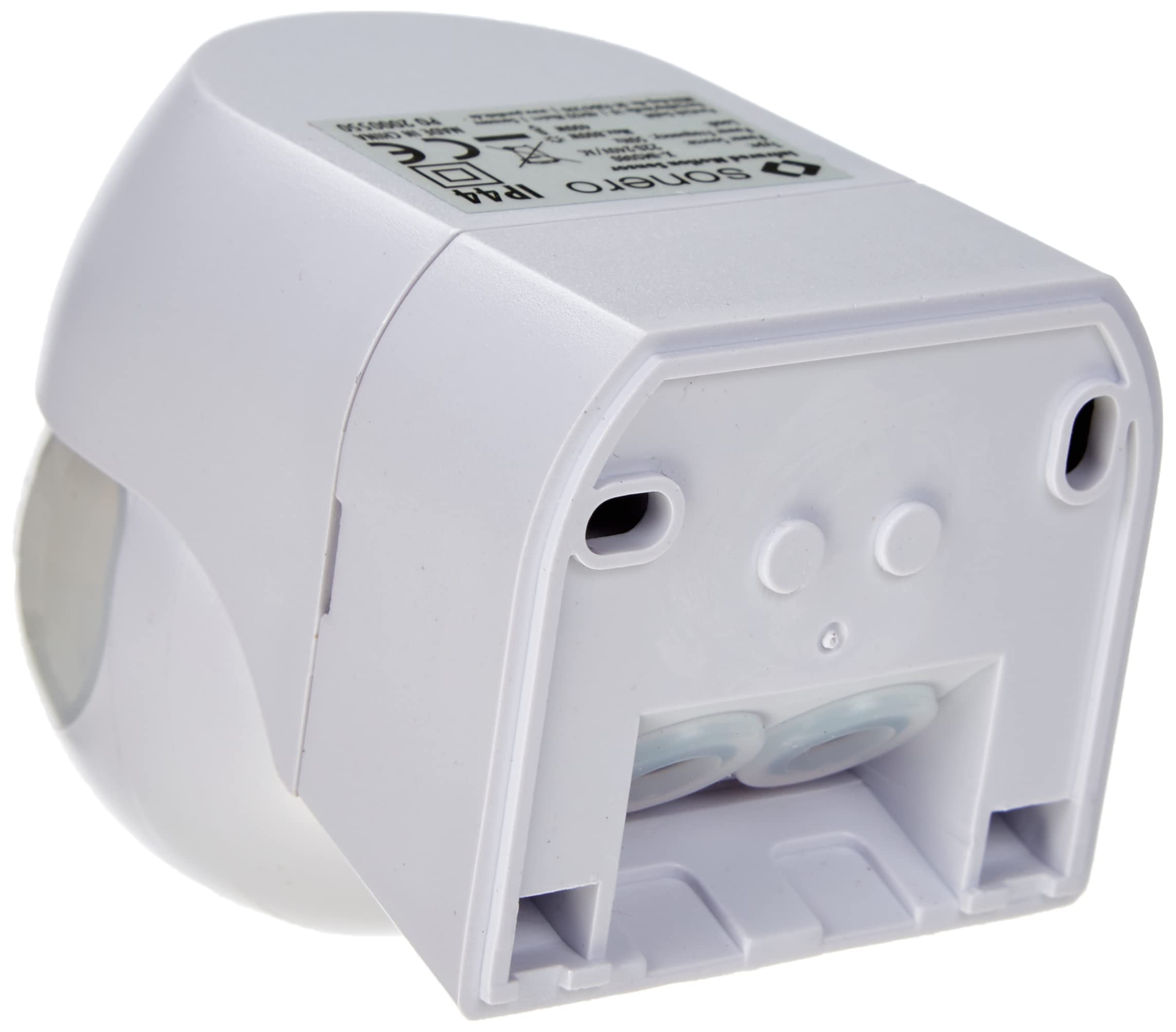 Sonero Infrarot-Bewegungsmelder - Innen- / Außenmontage, schwenkbar, Schutzklasse: IP44, 180Degree / 12m Arbeitsfeld, weiß X-IMS080 1er Set