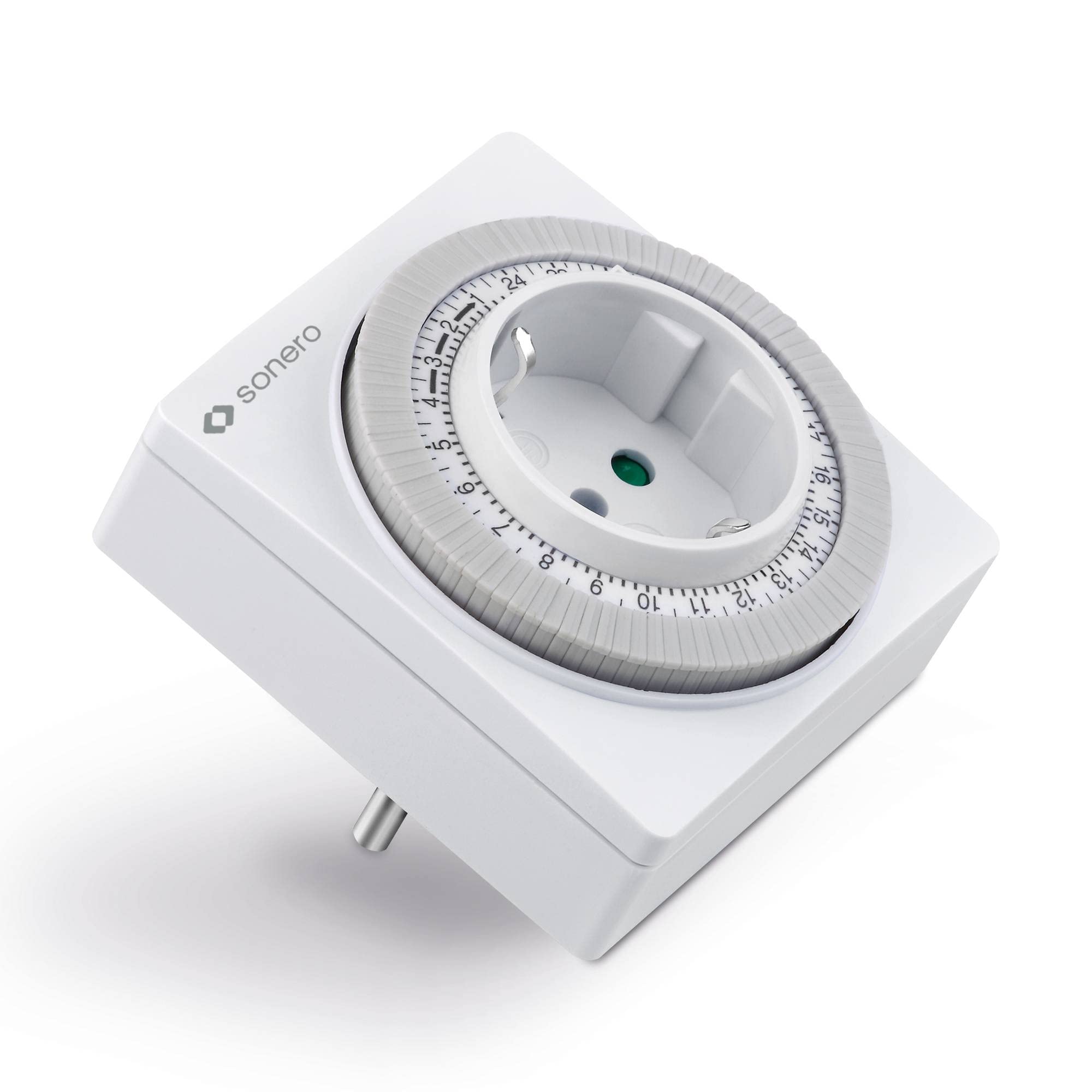 sonero Mechanische Zeitschaltuhr, IP20, 3500 Watt, weiß, 96 Segmente