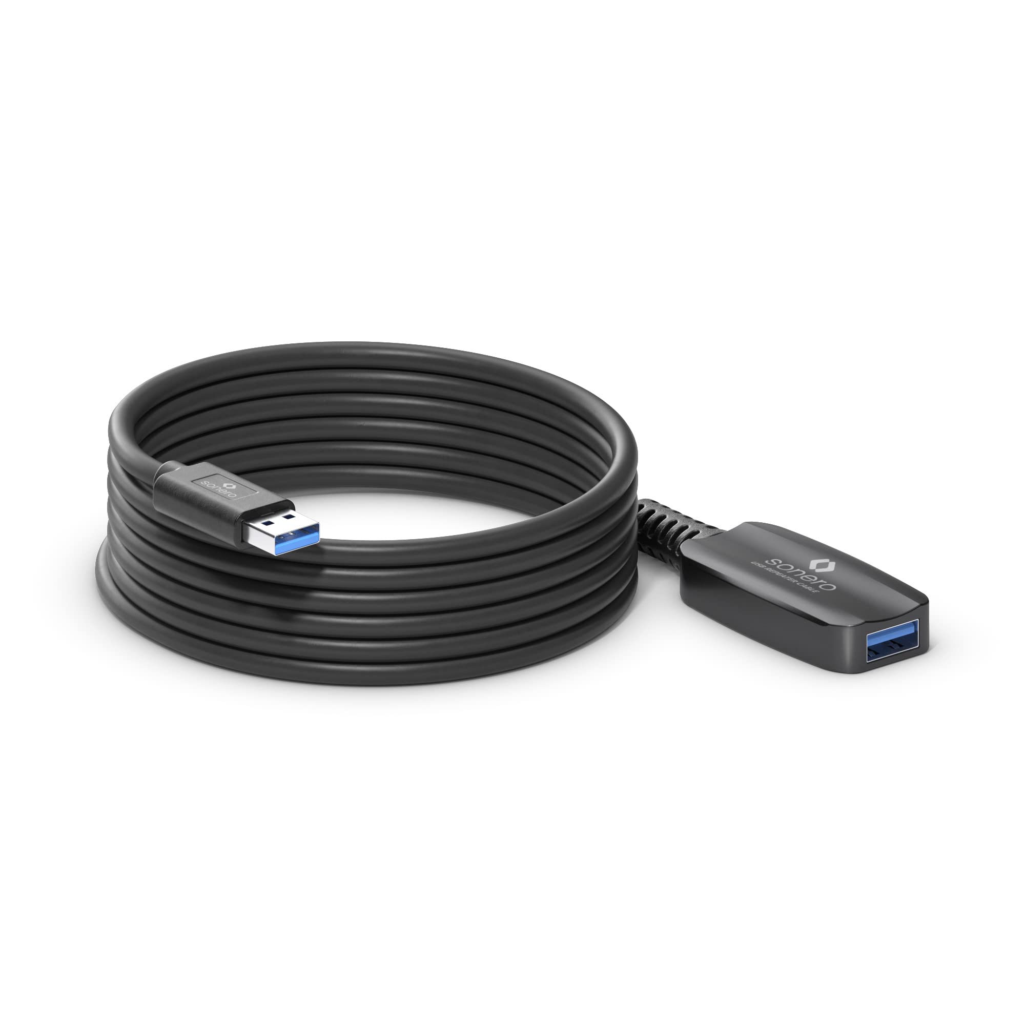 Sonero USB 3.2 Gen1x1 Aktive Verlängerung - A/A - schwarz - 5,00m