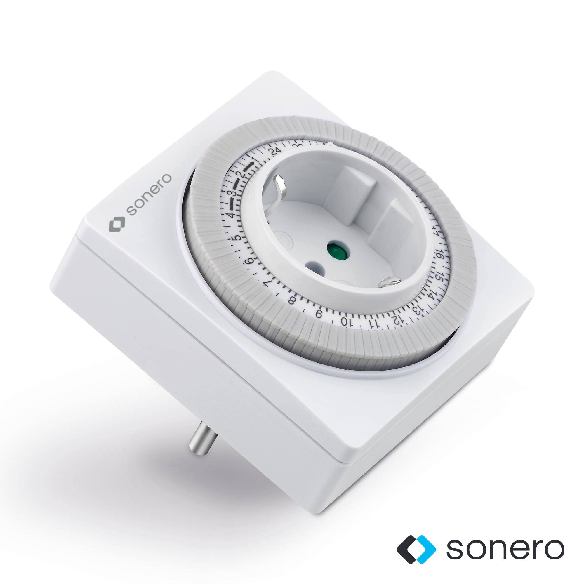 sonero Mechanische Zeitschaltuhr, IP20, 3500 Watt, weiß, 96 Segmente