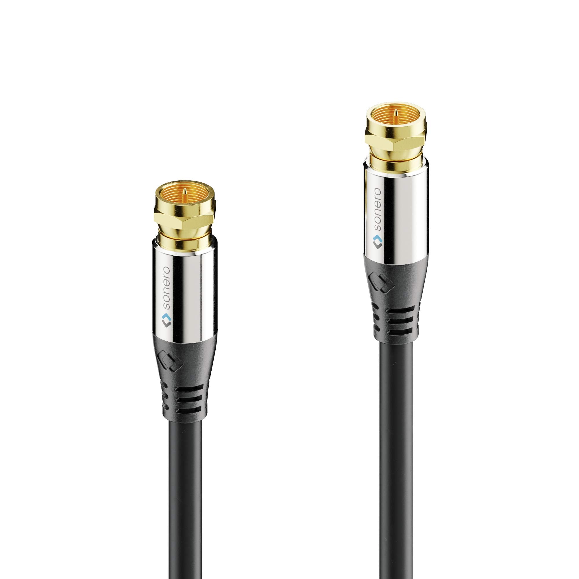 Sonero Premium Sat Antennenkabel / Koaxialkabel, 3,00m, schwarz