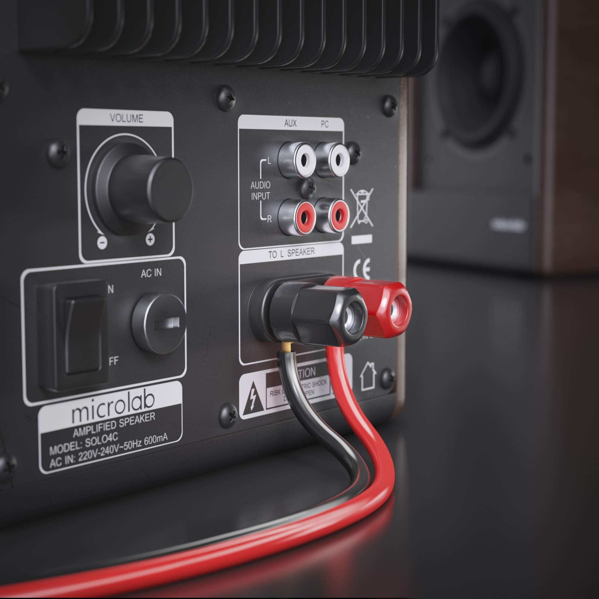 Sonero S-SC2075RB-100 100 Meter 2x0,75mm² CCA Lautsprecherkabel / Boxenkabel, Farbe: rot/schwarz