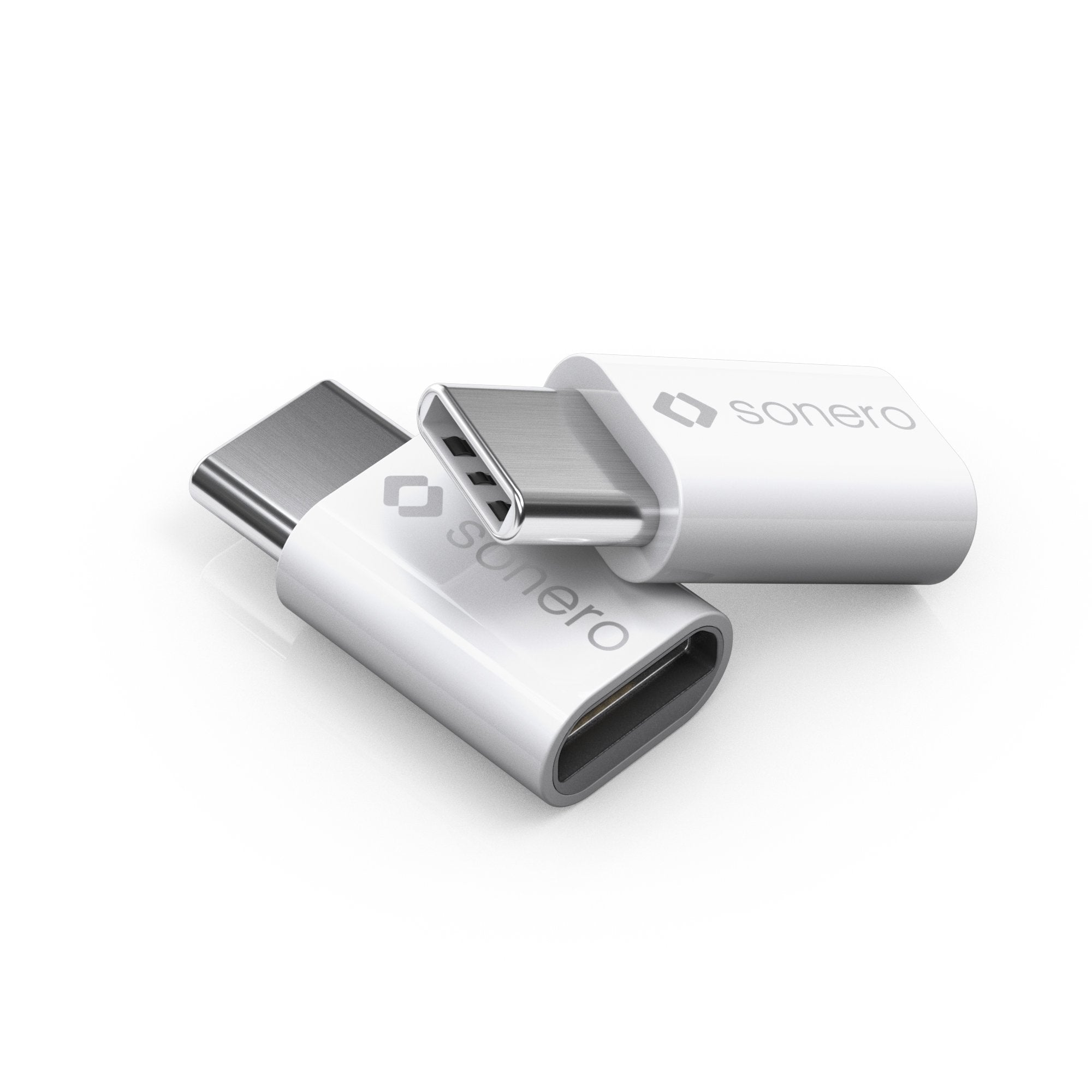 Sonero X-UA112 USB-Adapter (USB-C Stecker auf Micro USB-Buchse) weiß