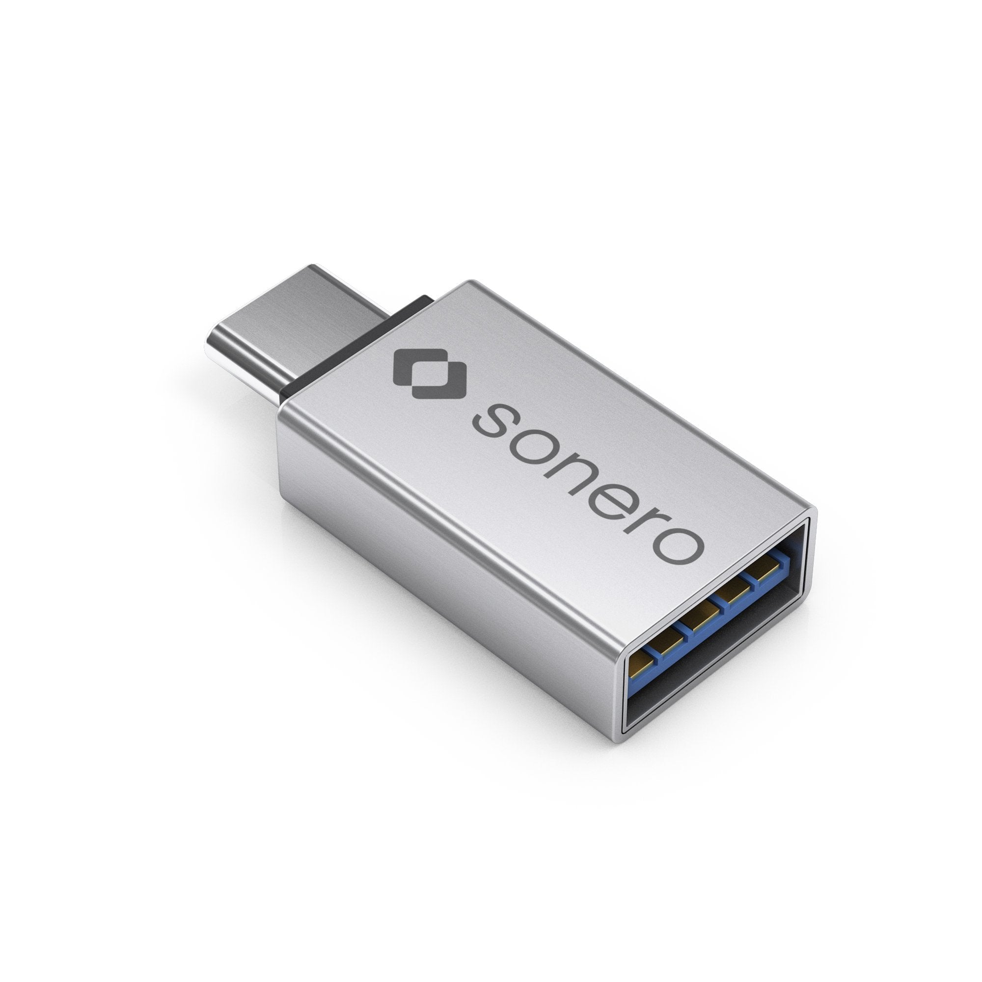 Sonero USB-Adapter (USB-C Stecker auf USB-A Buchse) alu/silber