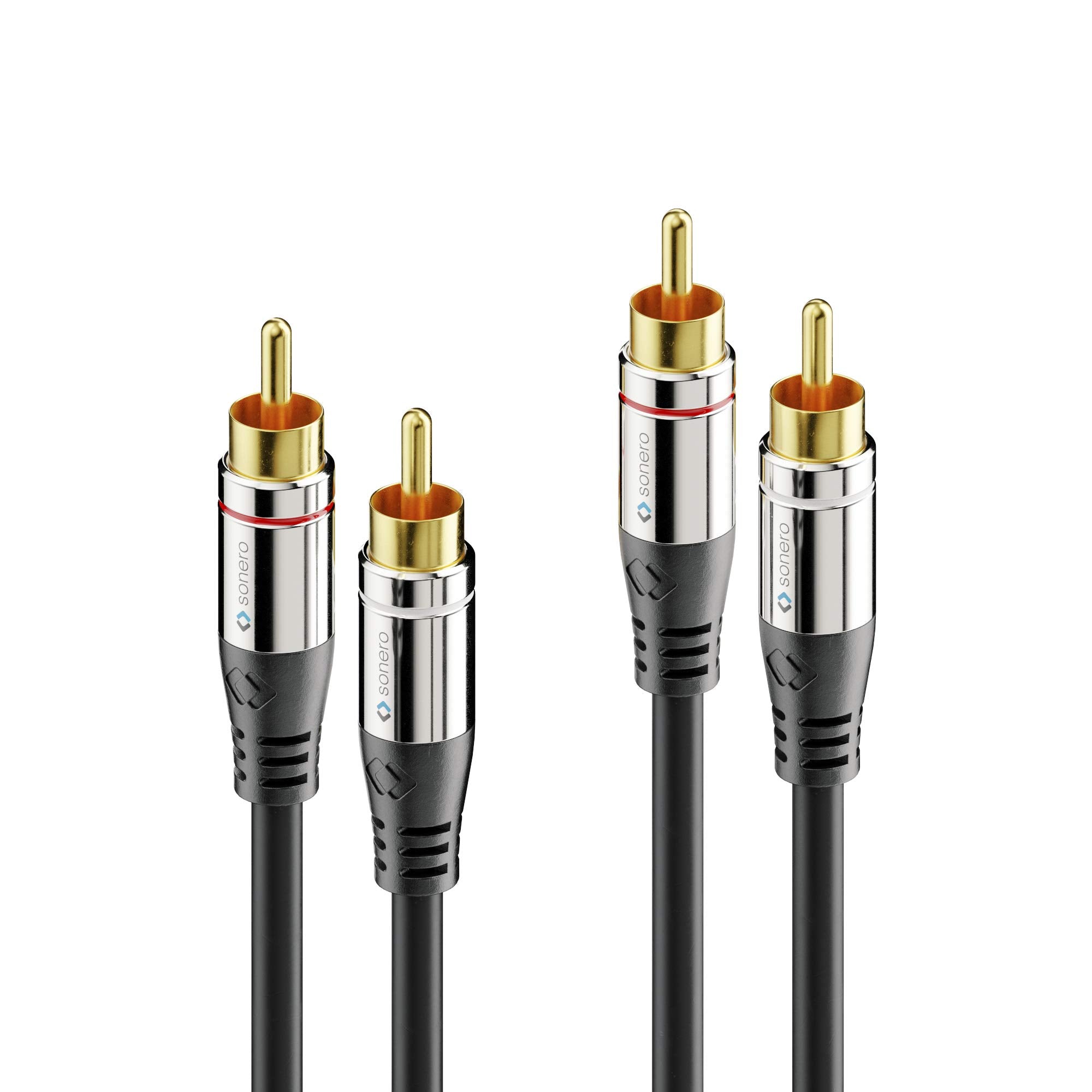 Sonero 2x Cinch Stereo Audio Kabel 5,0m