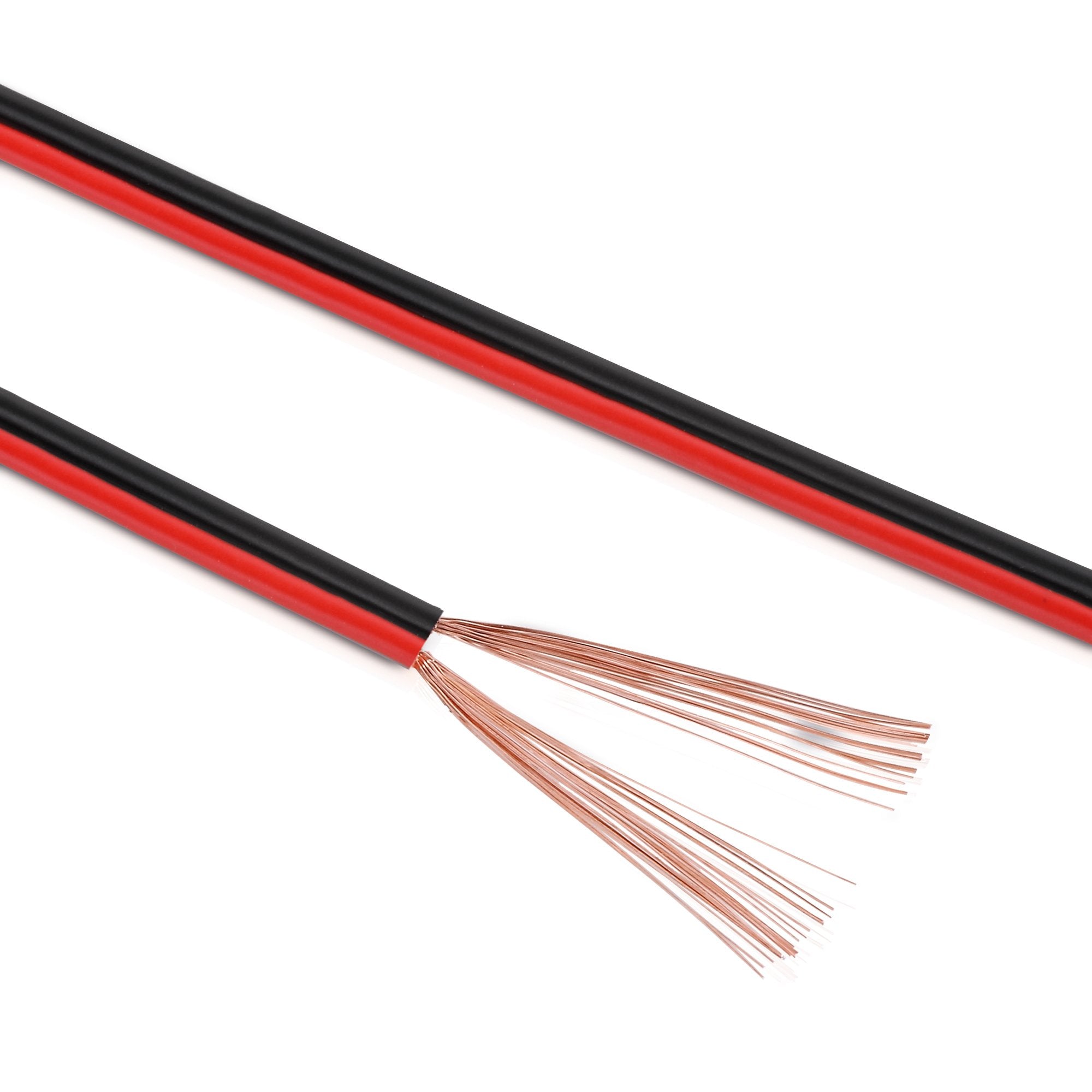 Sonero 10 Meter 2x0,75mm² CCA Lautsprecherkabel / Boxenkabel, Farbe: rot/schwarz, S-SC2075RB-10