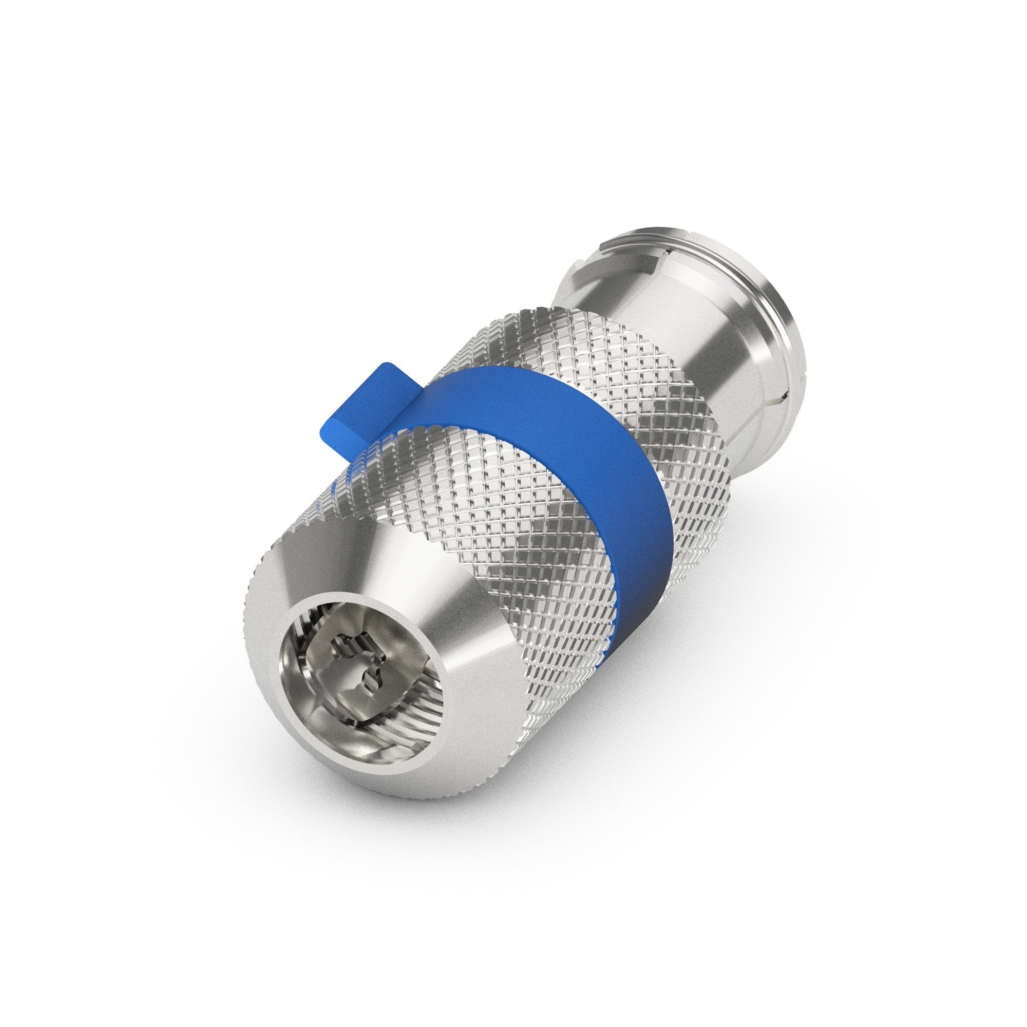 Sonero, IEC-Buchse für Sat-Kabel, Antennen-Kabel, Koaxial-Kabel mit ⌀ 6,5-7,5 mm, einfache Selbst-Konfektionierung, chrom, 4er-Set