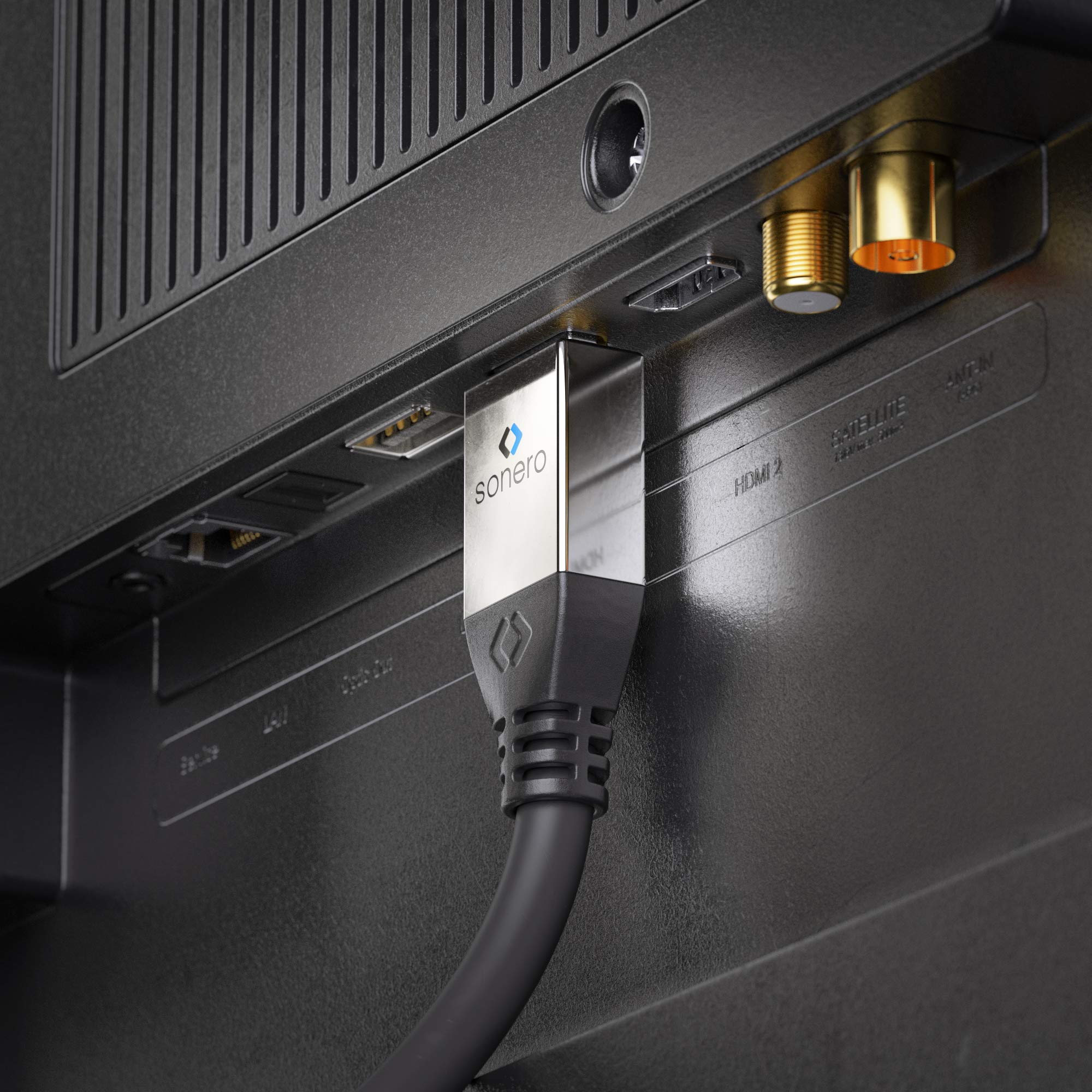 Sonero DisplayPort-Kabel Premium, 1 m, Stecker/Stecker, 4K, schwarz