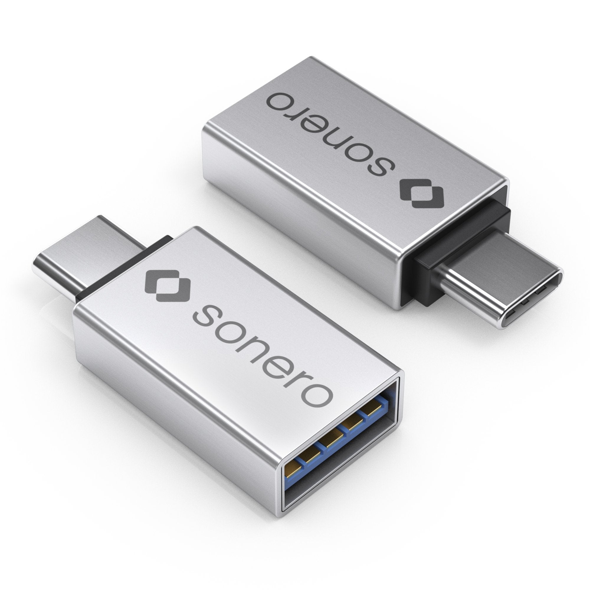Sonero USB-Adapter (USB-C Stecker auf USB-A Buchse) alu/silber