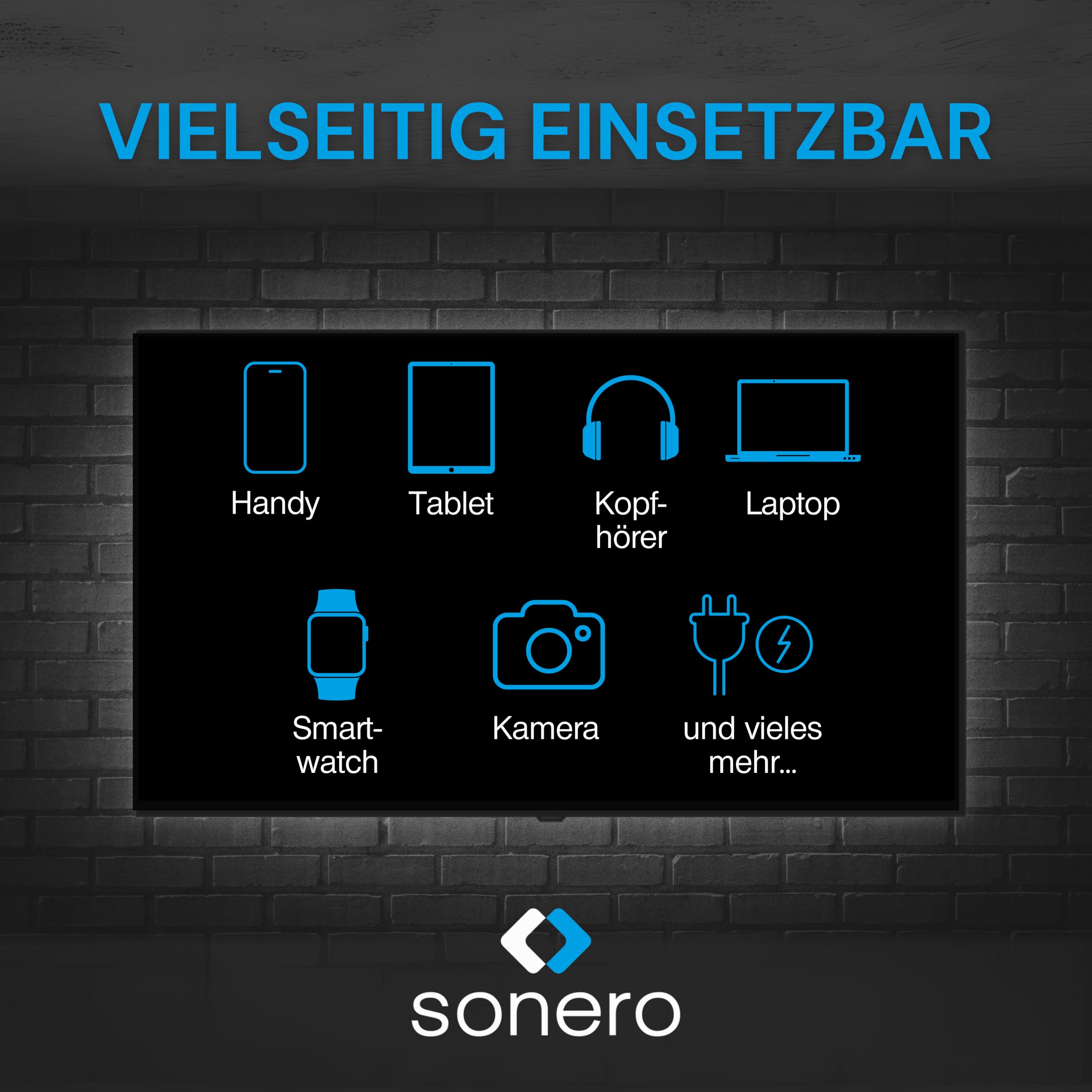sonero USB C Ladegerät, Ladestecker Adapter, Netzteil 20 Watt Schnellladegerät kompatibel mit Apple iPhone 15, Samsung, Tablet, Laptop uvm, Mehrfach PD Charger, Schwarz