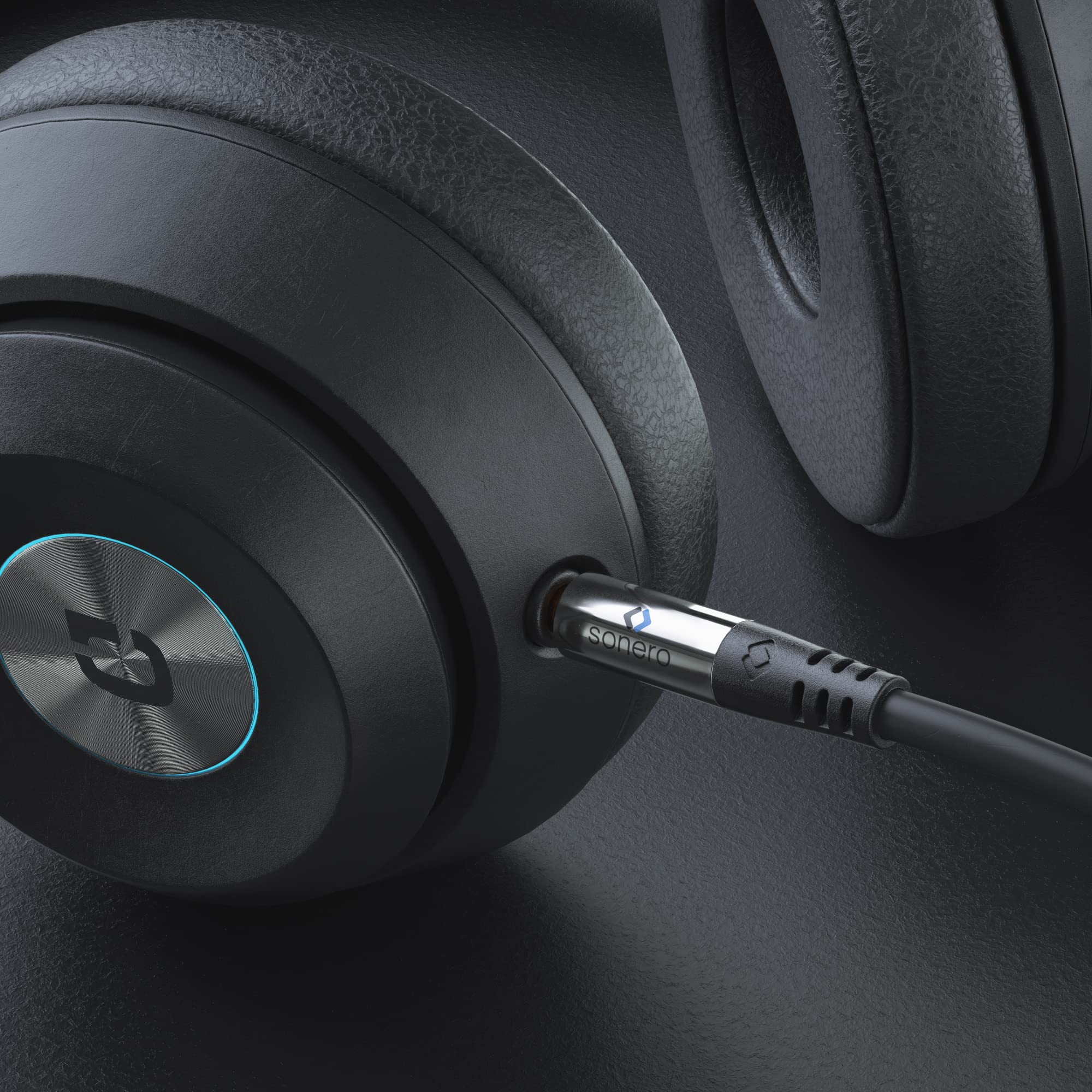 Sonero® premium Audiokabel Verlängerung 3.5mm Klinke, 2,00m, vergoldete Kontakte, schwarz